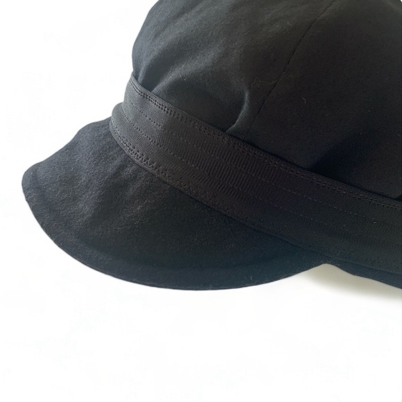 Shred Alert VTG Black Wool Snow Boarding Cadet Cap Hat - Picture 7 of 13